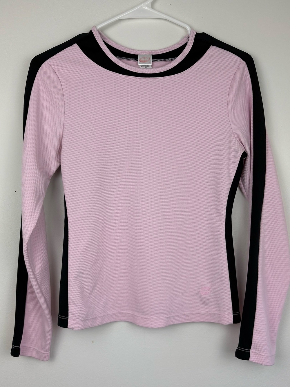 Vintage Avia Y2K Pink & Black Long Sleeve Athletic Top Small Cyberpunk Skater